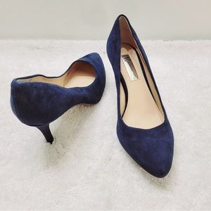 Inc leather blue heels 7.5